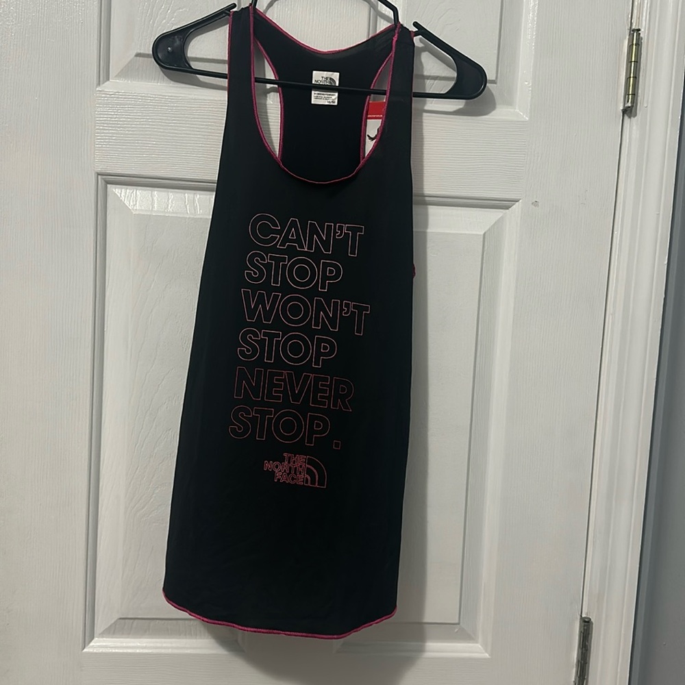 NWT North Face racer back tank size Medium